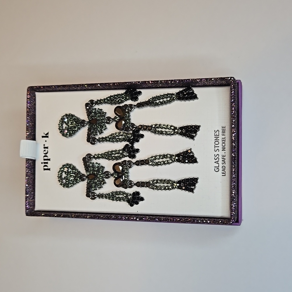 NIB Piper•K Skelton Earrings